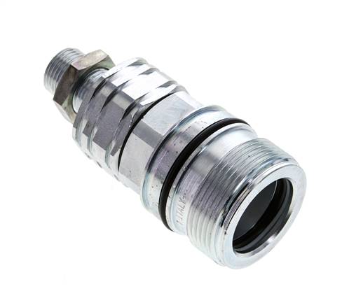 Acier DN 20 Coupleur hydraulique Douille 12 mm L Anneau de compression Cloison ISO 14541/8434-1 D M42 x 2