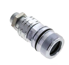Acier DN 20 Coupleur hydraulique Manchon 15 mm L Anneau de compression Cloison ISO 14541/8434-1 D M42 x 2