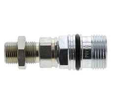 Acier DN 10 Coupleur hydraulique Manchon 10 mm S Bague de compression Cloison ISO 14541/8434-1 D M28 x 2