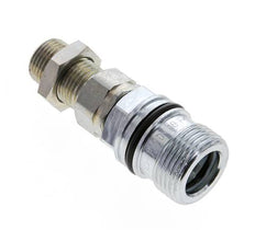 Acier DN 10 Coupleur hydraulique Manchon 10 mm S Bague de compression Cloison ISO 14541/8434-1 D M28 x 2