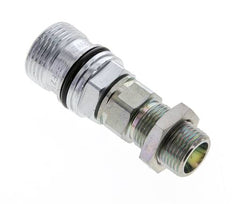 Acier DN 10 Coupleur hydraulique Douille 12 mm S Bague de compression Cloison ISO 14541/8434-1 D M28 x 2