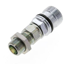 Acier DN 10 Coupleur hydraulique Douille 12 mm S Bague de compression Cloison ISO 14541/8434-1 D M28 x 2
