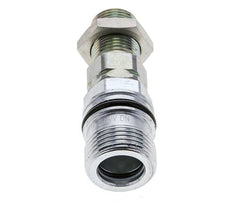Acier DN 10 Coupleur hydraulique Douille 12 mm S Bague de compression Cloison ISO 14541/8434-1 D M28 x 2