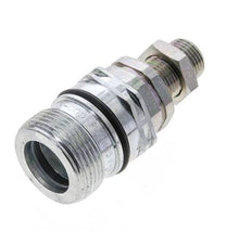 Acier DN 12.5 Coupleur hydraulique Manchon 10 mm S Bague de compression Cloison ISO 14541/8434-1 D M36 x 2