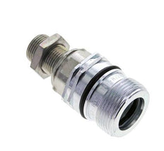 Acier DN 12.5 Coupleur hydraulique Douille 12 mm S Bague de compression Cloison ISO 14541/8434-1 D M36 x 2