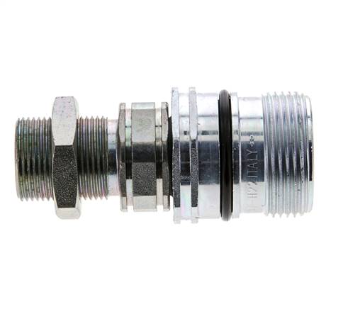 Acier DN 12.5 Coupleur hydraulique Manchon 16 mm S Bague de compression Cloison ISO 14541/8434-1 D M36 x 2