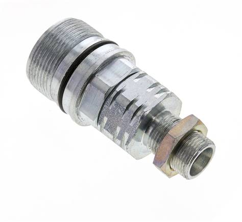 Acier DN 20 Coupleur hydraulique Manchon 14 mm S Bague de compression Cloison ISO 14541/8434-1 D M42 x 2