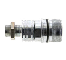 Acier DN 20 Coupleur hydraulique Manchon 14 mm S Bague de compression Cloison ISO 14541/8434-1 D M42 x 2