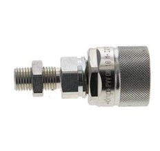 Acier DN 10 Coupleur hydraulique Bouchon 8 mm L Anneau de compression Cloison ISO 14541/8434-1 D M28 x 2