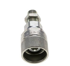 Acier DN 10 Coupleur hydraulique Bouchon 8 mm L Anneau de compression Cloison ISO 14541/8434-1 D M28 x 2