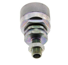 Acier DN 12.5 Coupleur hydraulique Bouchon 8 mm L Anneau de compression Cloison ISO 14541/8434-1 D M36 x 2