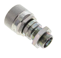 Acier DN 12.5 Coupleur hydraulique Bouchon 18 mm L Anneau de compression Cloison ISO 14541/8434-1 D M36 x 2