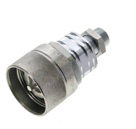 Acier DN 20 Coupleur hydraulique Bouchon 12 mm L Anneau de compression Cloison ISO 14541/8434-1 D M42 x 2