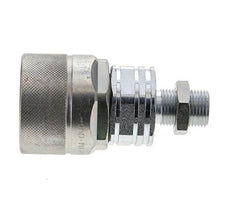 Acier DN 20 Coupleur hydraulique Bouchon 12 mm L Anneau de compression Cloison ISO 14541/8434-1 D M42 x 2