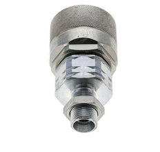 Acier DN 20 Coupleur hydraulique Bouchon 12 mm L Anneau de compression Cloison ISO 14541/8434-1 D M42 x 2