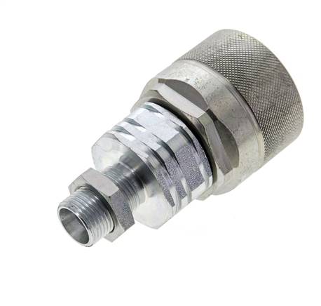 Acier DN 20 Coupleur hydraulique Bouchon 12 mm L Anneau de compression Cloison ISO 14541/8434-1 D M42 x 2