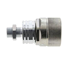 Acier DN 20 Coupleur hydraulique Bouchon 12 mm L Anneau de compression Cloison ISO 14541/8434-1 D M42 x 2