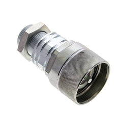Acier DN 20 Coupleur hydraulique Bouchon 18 mm L Anneau de compression Cloison ISO 14541/8434-1 D M42 x 2
