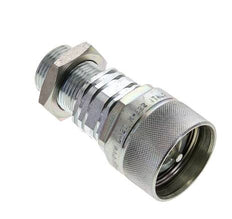 Acier DN 20 Coupleur hydraulique Bouchon 22 mm L Anneau de compression Cloison ISO 14541/8434-1 D M42 x 2