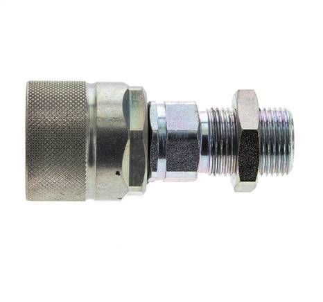 Acier DN 10 Coupleur hydraulique Bouchon 12 mm S Bague de compression Cloison ISO 14541/8434-1 D M28 x 2