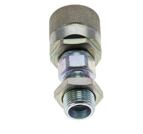 Acier DN 10 Coupleur hydraulique Bouchon 12 mm S Bague de compression Cloison ISO 14541/8434-1 D M28 x 2