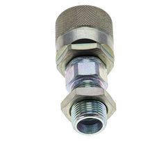 Acier DN 10 Coupleur hydraulique Bouchon 12 mm S Bague de compression Cloison ISO 14541/8434-1 D M28 x 2