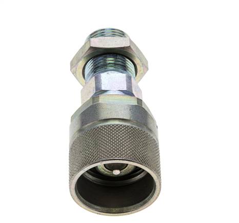 Acier DN 10 Coupleur hydraulique Bouchon 12 mm S Bague de compression Cloison ISO 14541/8434-1 D M28 x 2