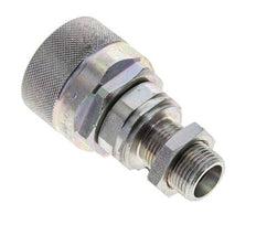Acier DN 12.5 Coupleur hydraulique Bouchon 12 mm S Bague de compression Cloison ISO 14541/8434-1 D M36 x 2