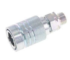 Acier Coupleur hydraulique DN 10 Manchon 10 mm L Anneau de compression ISO 7241-1 A/8434-1 D 17.3mm