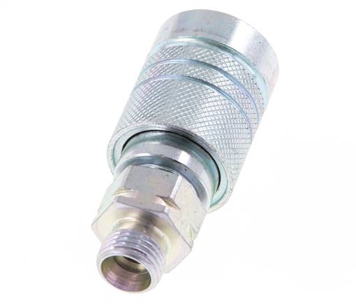 Acier Coupleur hydraulique DN 10 Manchon 10 mm L Anneau de compression ISO 7241-1 A/8434-1 D 17.3mm