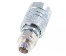 Acier Coupleur hydraulique DN 10 Manchon 10 mm L Anneau de compression ISO 7241-1 A/8434-1 D 17.3mm