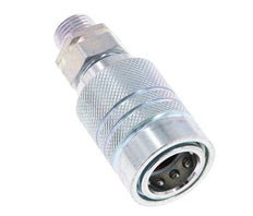 Acier Coupleur hydraulique DN 10 Manchon 10 mm L Anneau de compression ISO 7241-1 A/8434-1 D 17.3mm