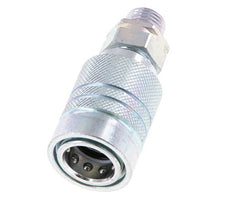 Acier Coupleur hydraulique DN 10 Manchon 10 mm L Anneau de compression ISO 7241-1 A/8434-1 D 17.3mm