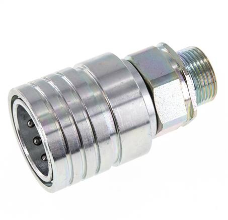 Acier Coupleur hydraulique DN 25 Manchon 20 mm S Anneau de compression ISO 7241-1 A/8434-1 D 34.3mm