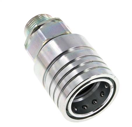 Acier Coupleur hydraulique DN 25 Manchon 20 mm S Anneau de compression ISO 7241-1 A/8434-1 D 34.3mm
