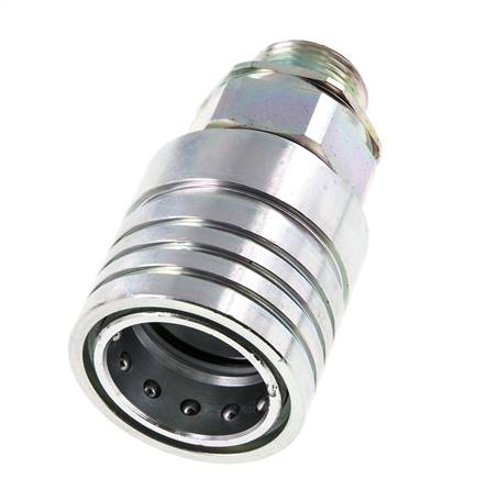 Acier Coupleur hydraulique DN 25 Manchon 20 mm S Anneau de compression ISO 7241-1 A/8434-1 D 34.3mm