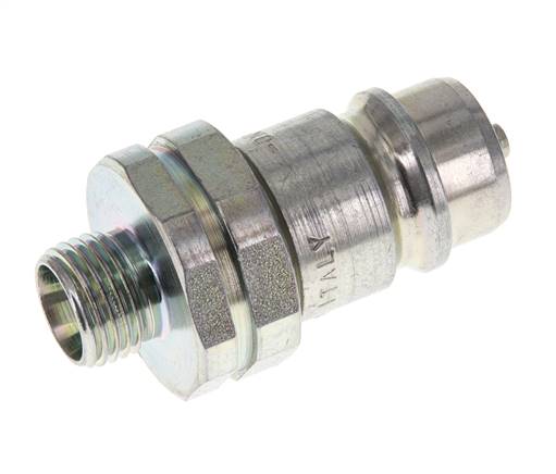Acier DN 12.5 Coupleur hydraulique Bouchon 10 mm L Anneau de compression ISO 7241-1 A/8434-1 D 20.5mm