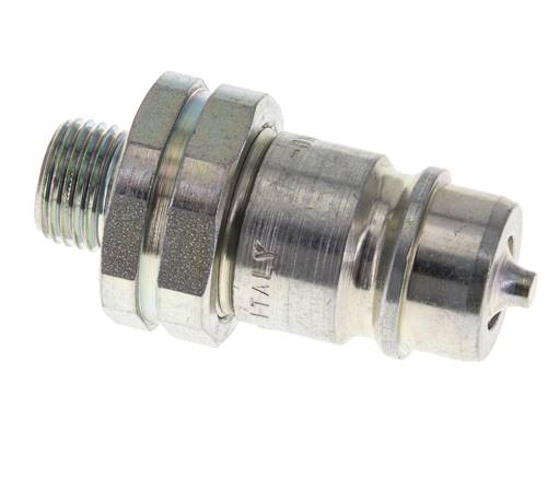 Acier DN 12.5 Coupleur hydraulique Bouchon 10 mm L Anneau de compression ISO 7241-1 A/8434-1 D 20.5mm