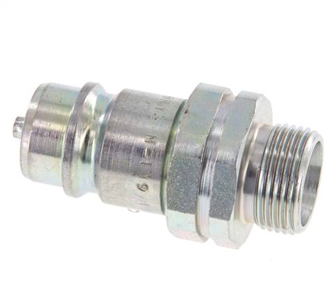 Acier DN 12.5 Coupleur hydraulique Bouchon 15 mm L Anneau de compression ISO 7241-1 A/8434-1 D 20.5mm
