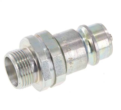 Acier DN 12.5 Coupleur hydraulique Bouchon 15 mm L Anneau de compression ISO 7241-1 A/8434-1 D 20.5mm
