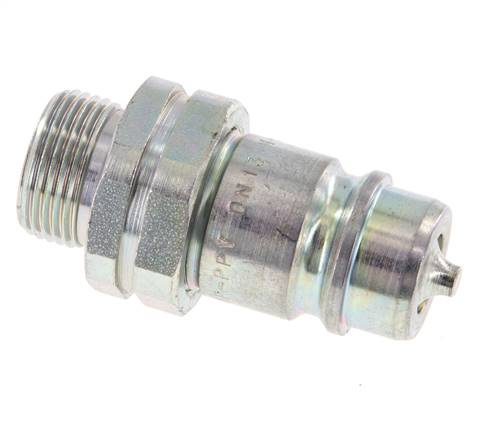 Acier DN 12.5 Coupleur hydraulique Bouchon 15 mm L Anneau de compression ISO 7241-1 A/8434-1 D 20.5mm