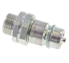 Acier DN 12.5 Coupleur hydraulique Bouchon 15 mm L Anneau de compression ISO 7241-1 A/8434-1 D 20.5mm