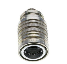 Acier DN 12.5 Coupleur hydraulique Manchon 10 mm L Anneau de compression ISO 7241-1 A/8434-1 D 20.5mm