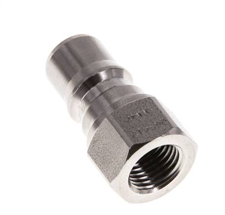 Coupleur hydraulique en acier inoxydable DN 6.3 Bouchon G filetage femelle 1/4 pouce ISO 7241-1 B D 14.2mm