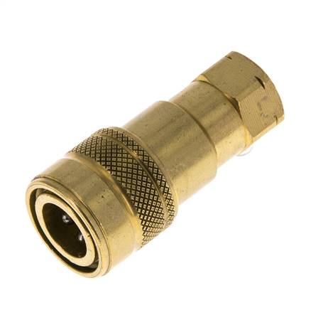 Coupleur hydraulique DN 5 en laiton Prise femelle 1/8 pouce NPT Filets ISO 7241-1 B D 10.9mm