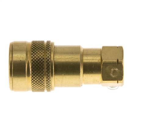 Coupleur hydraulique DN 5 en laiton Prise femelle 1/8 pouce NPT Filets ISO 7241-1 B D 10.9mm