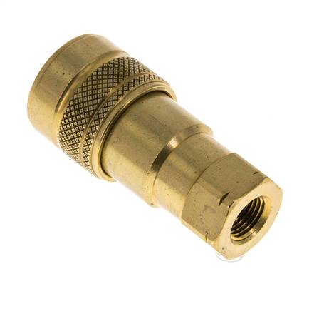 Coupleur hydraulique DN 5 en laiton Prise femelle 1/8 pouce NPT Filets ISO 7241-1 B D 10.9mm