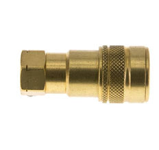 Coupleur hydraulique DN 5 en laiton Prise femelle 1/8 pouce NPT Filets ISO 7241-1 B D 10.9mm