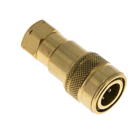 Coupleur hydraulique DN 5 en laiton Prise femelle 1/8 pouce NPT Filets ISO 7241-1 B D 10.9mm