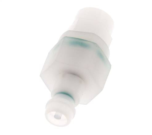 PVDF DN 5 Bouchon d'accouplement 4x6 mm Écrou-union double obturation